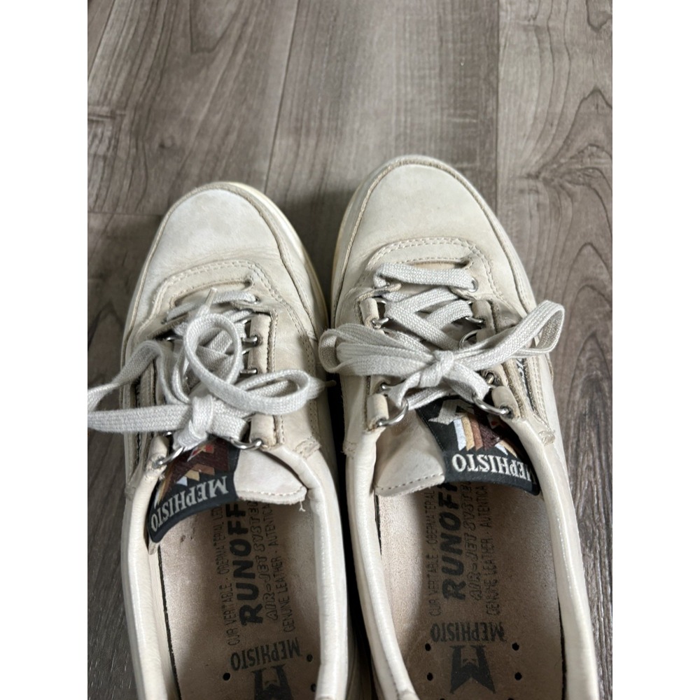 Mephisto Rush Nubuck leather sneakers shoes 39 US 8.5 EUR 6 Beige France - Picture 8 of 11